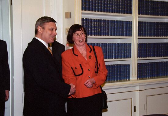 Russian Prime Minister Mikhail Kasyanov visits Sweden