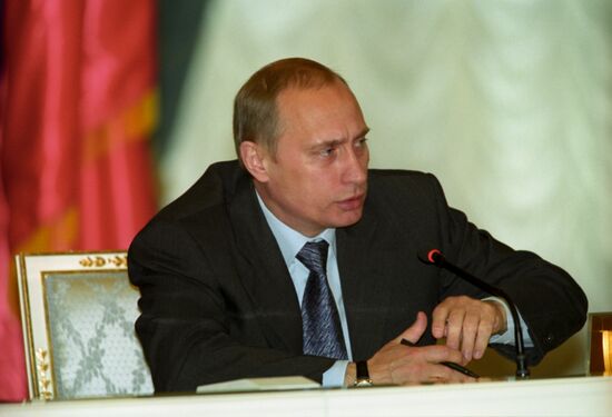 President Vladimir Putin meets with entrepreneurs