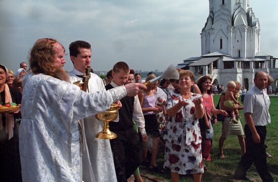 Celebrating Transfiguration of the Lord in Kolomenskoye