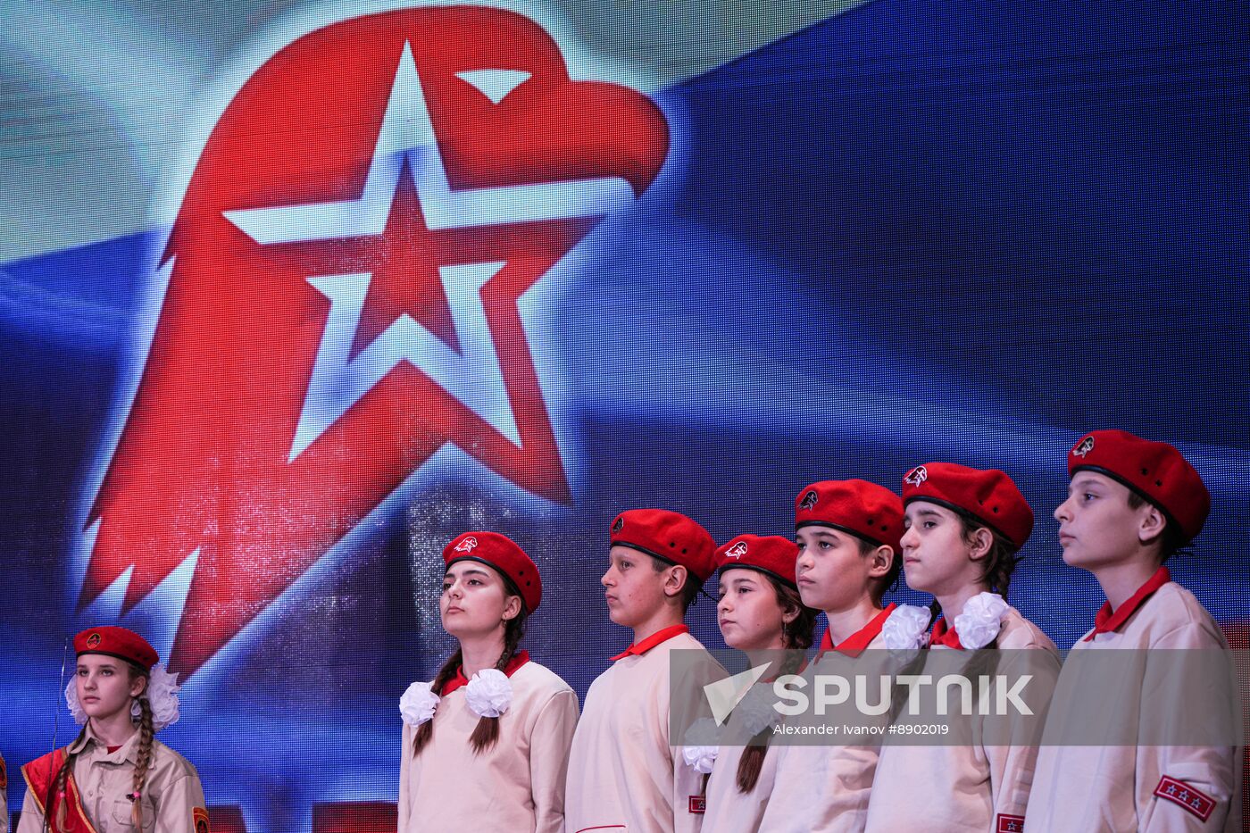 Russia DPR Young Army Members Oath Taking