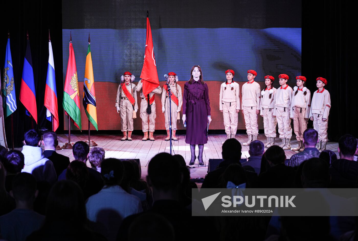 Russia DPR Young Army Members Oath Taking