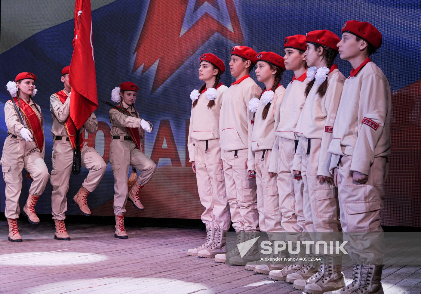 Russia DPR Young Army Members Oath Taking