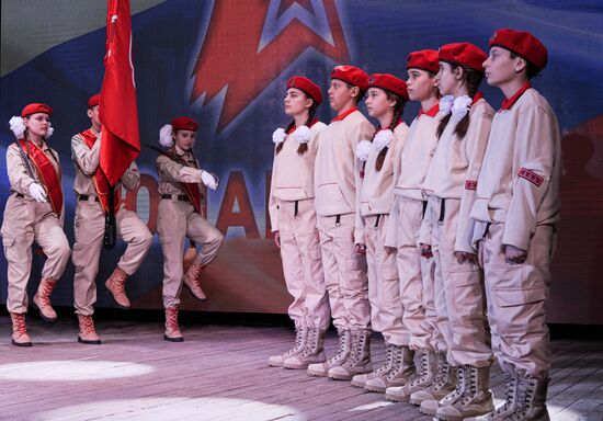 Russia DPR Young Army Members Oath Taking