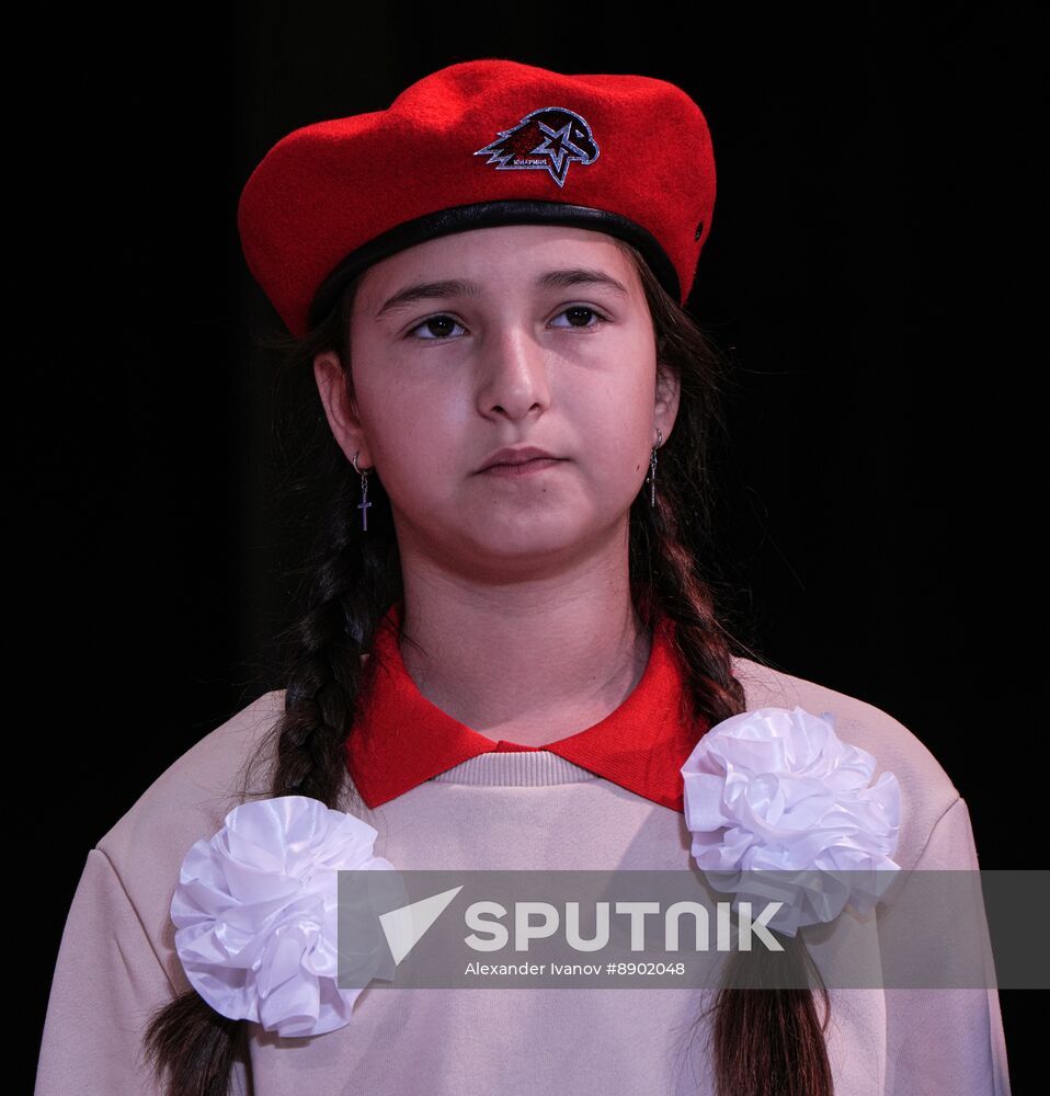 Russia DPR Young Army Members Oath Taking
