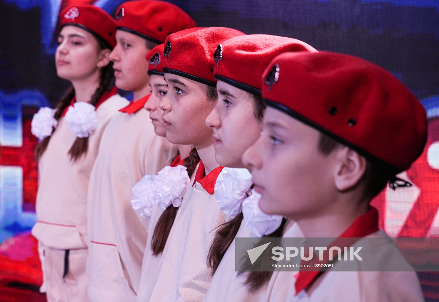 Russia DPR Young Army Members Oath Taking