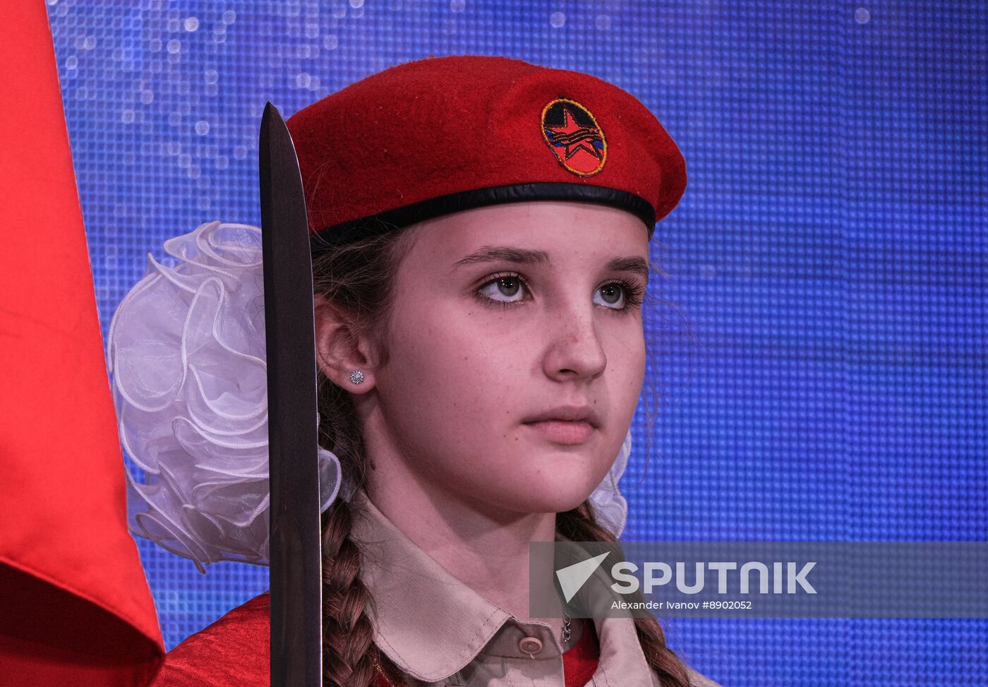 Russia DPR Young Army Members Oath Taking
