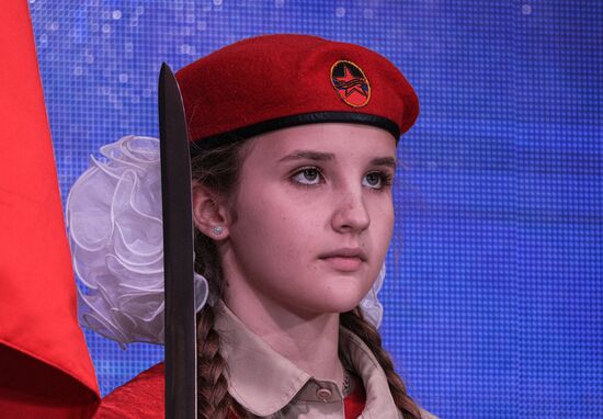 Russia DPR Young Army Members Oath Taking