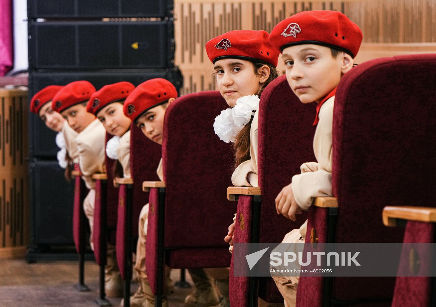 Russia DPR Young Army Members Oath Taking