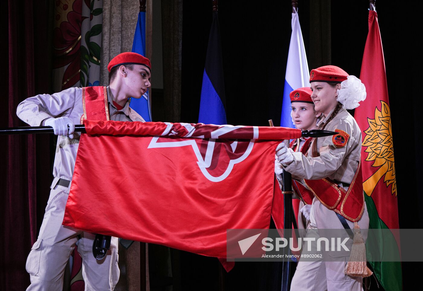 Russia DPR Young Army Members Oath Taking