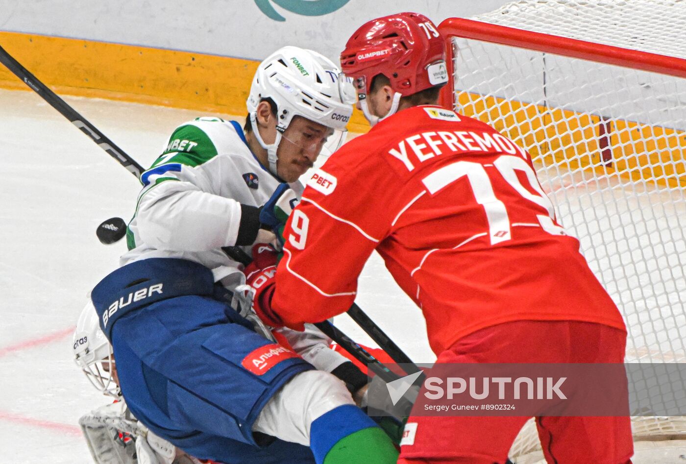 Russia Ice Hockey Kontinental League Spartak - Salavat Yulaev