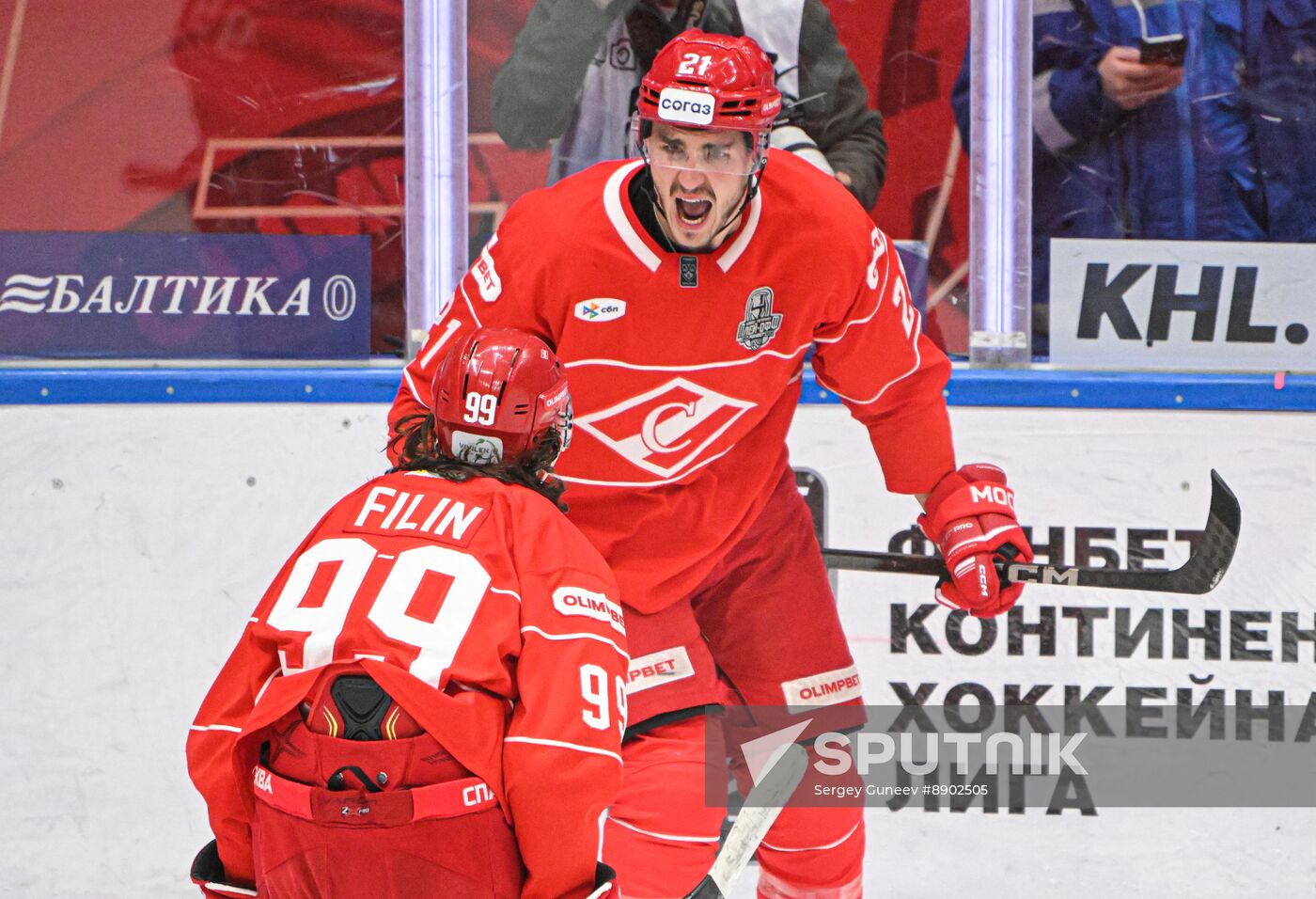 Russia Ice Hockey Kontinental League Spartak - Salavat Yulaev