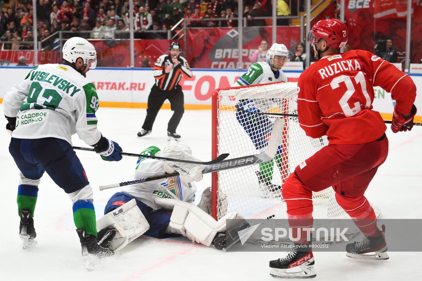 Russia Ice Hockey Kontinental League Spartak - Salavat Yulaev