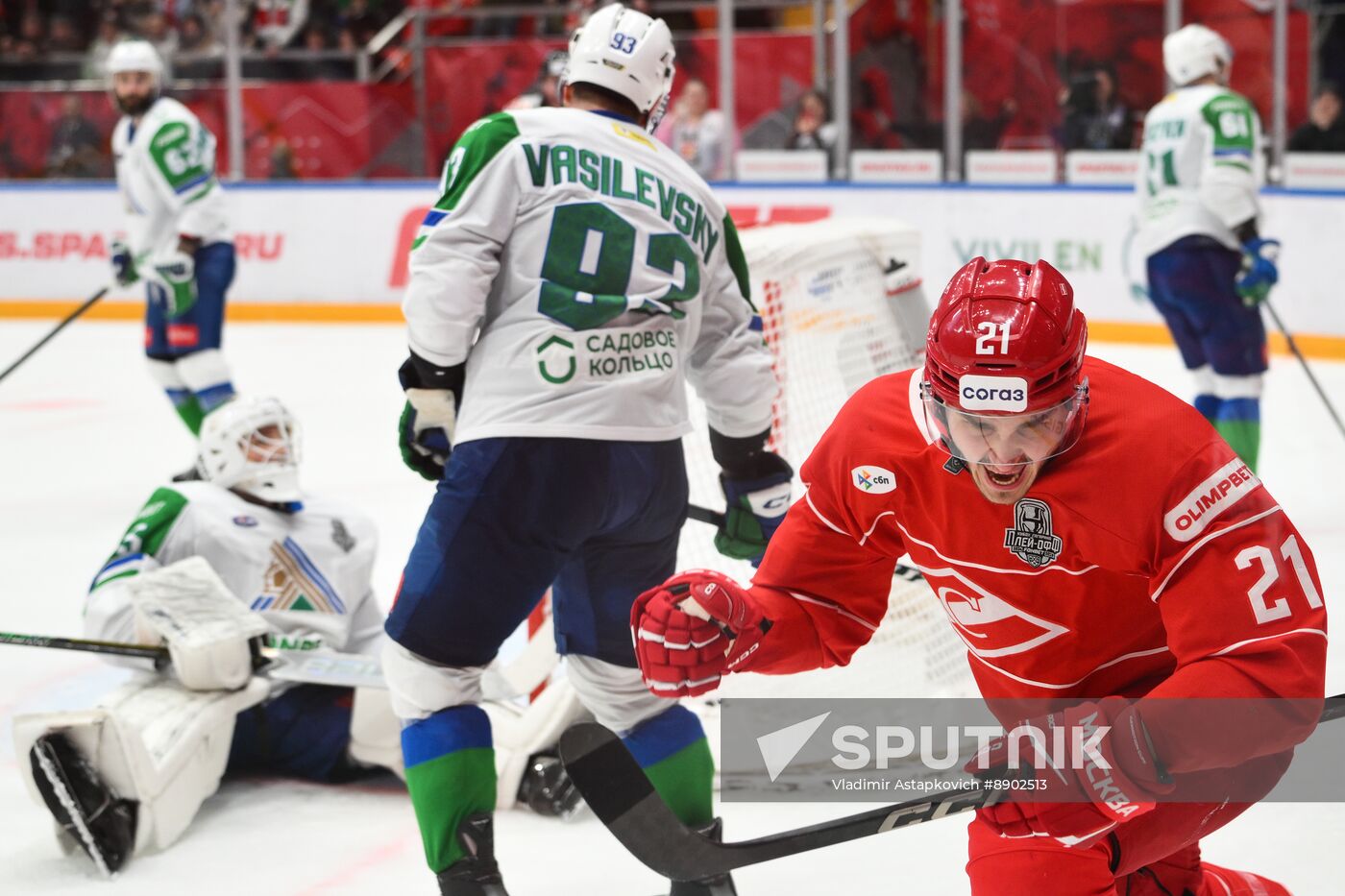 Russia Ice Hockey Kontinental League Spartak - Salavat Yulaev