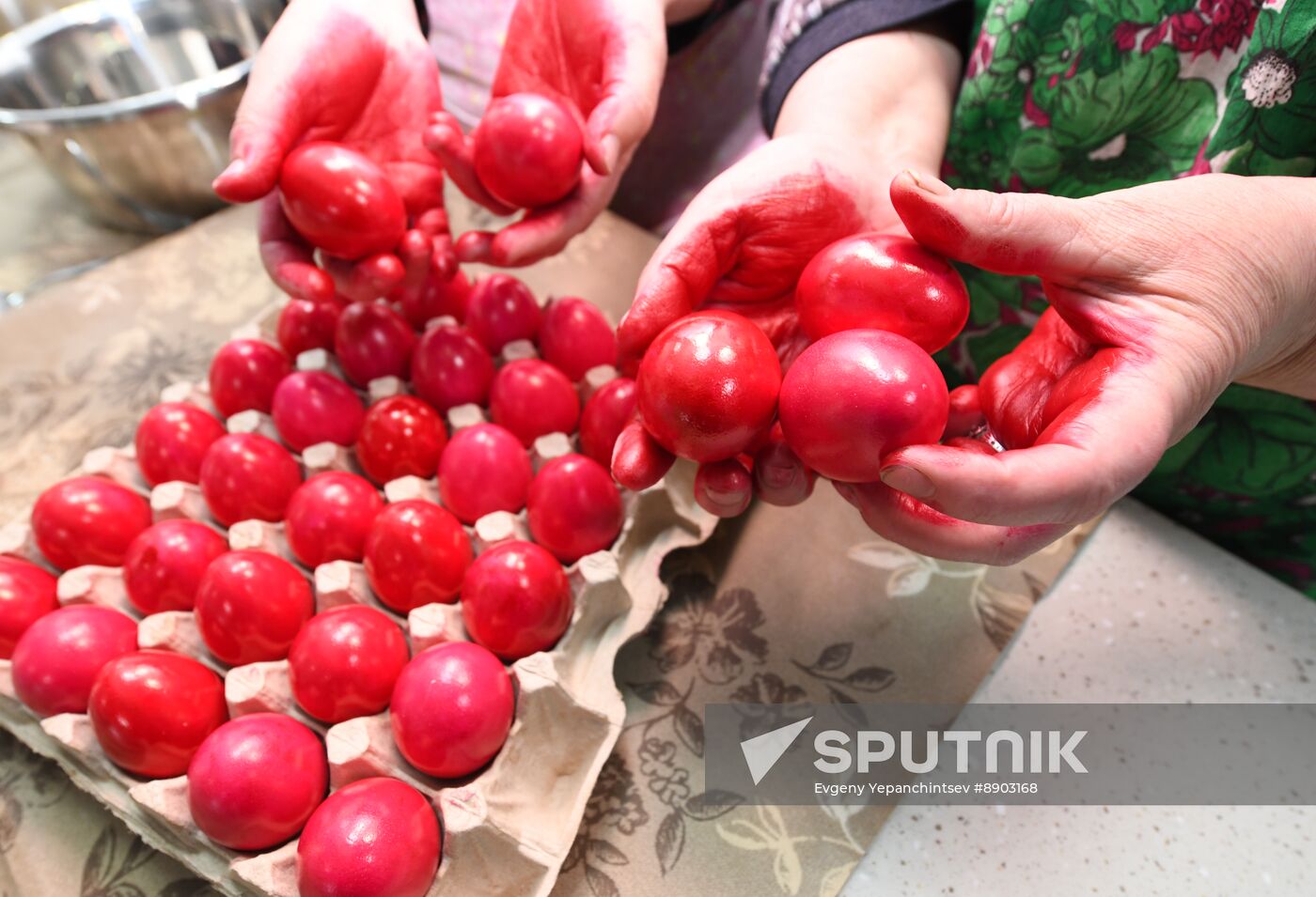 Russia Regions Religion Easter Preparations