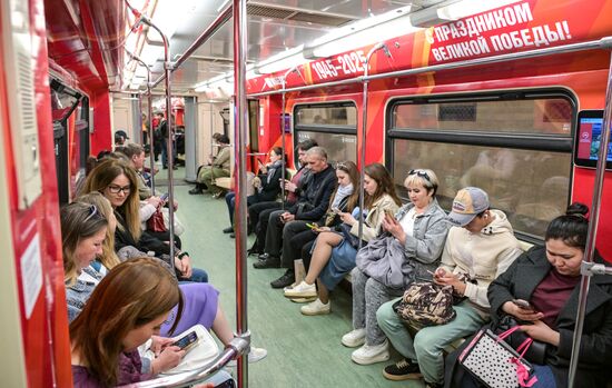 Russia Moscow Metro Themed Train