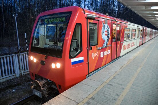 Russia Moscow Metro Themed Train