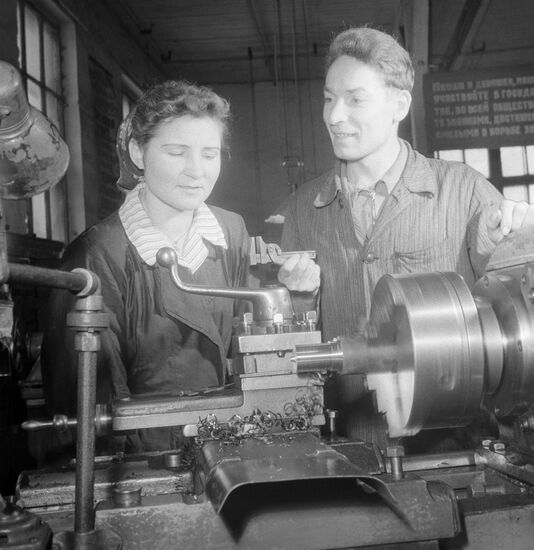 Young workers of Kansk Foundry and Mechanical Plant