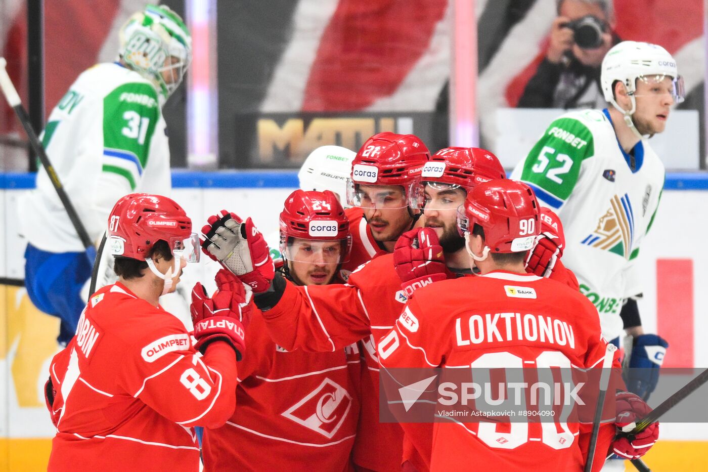 Russia Ice Hockey Kontinental League Spartak - Salavat Yulaev