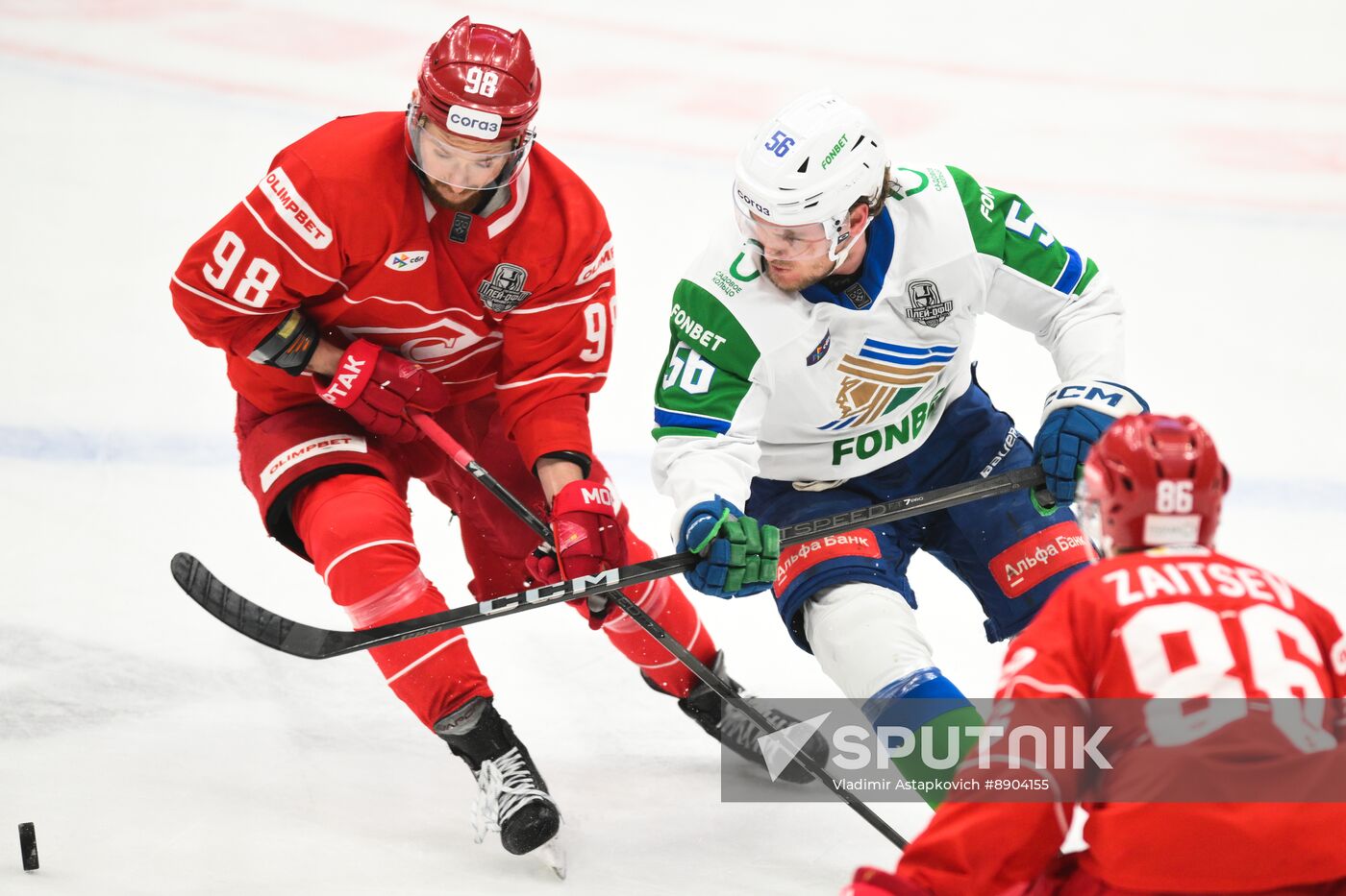 Russia Ice Hockey Kontinental League Spartak - Salavat Yulaev