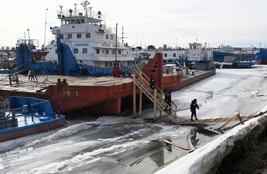Russia Siberia River Navigation