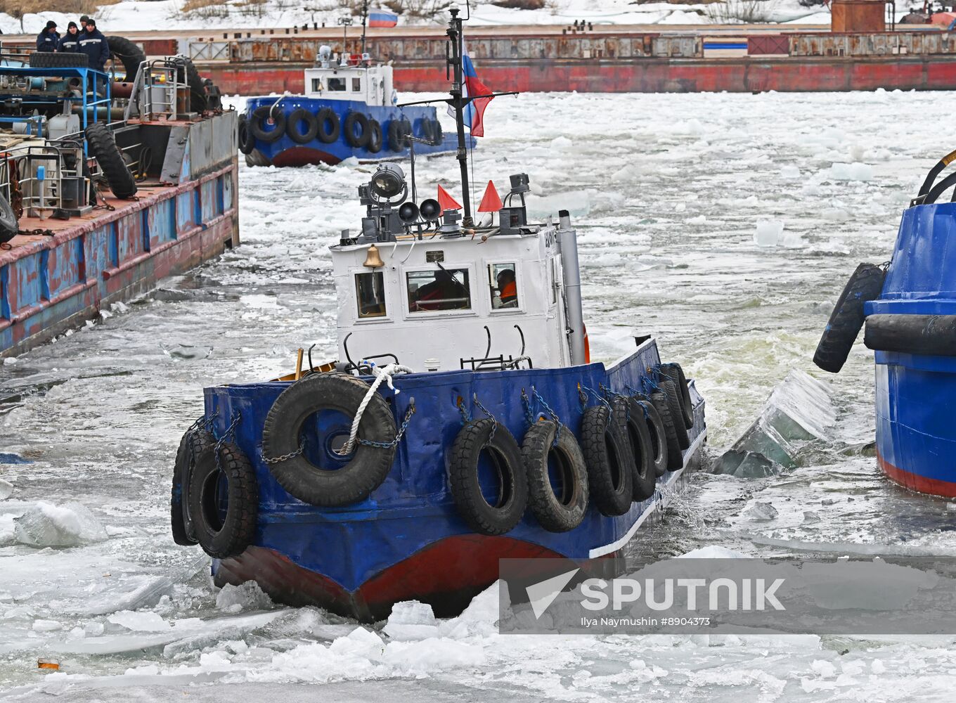 Russia Siberia River Navigation