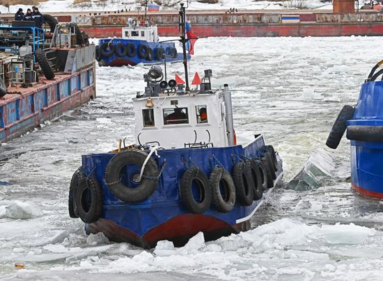 Russia Siberia River Navigation