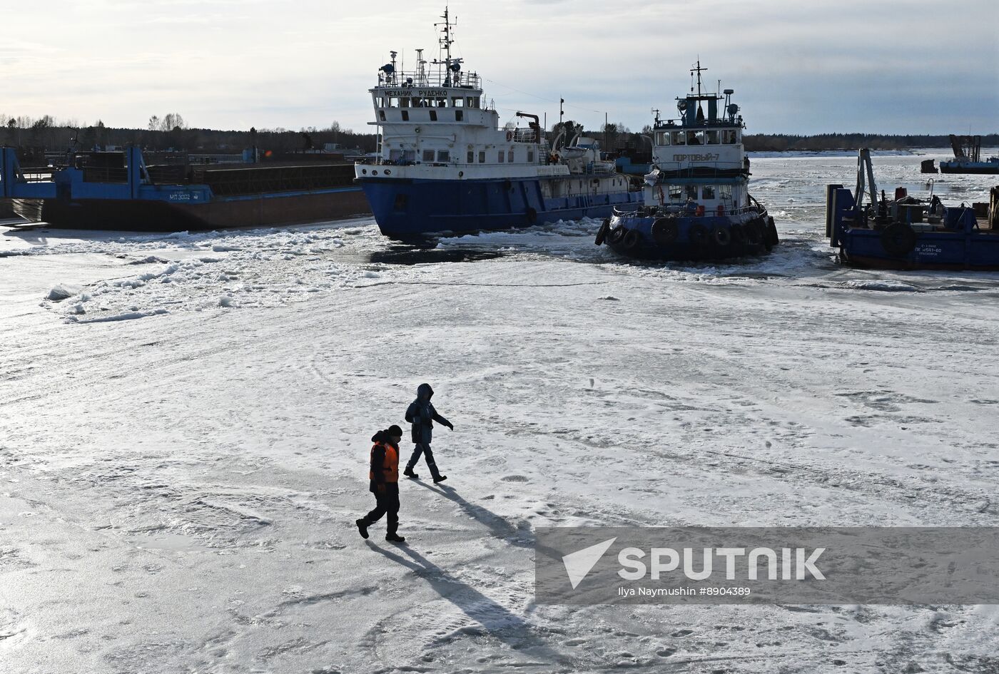Russia Siberia River Navigation
