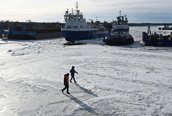 Russia Siberia River Navigation