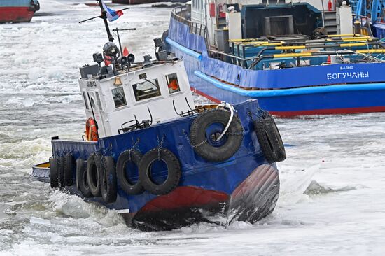 Russia Siberia River Navigation