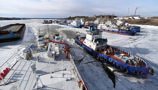 Russia Siberia River Navigation