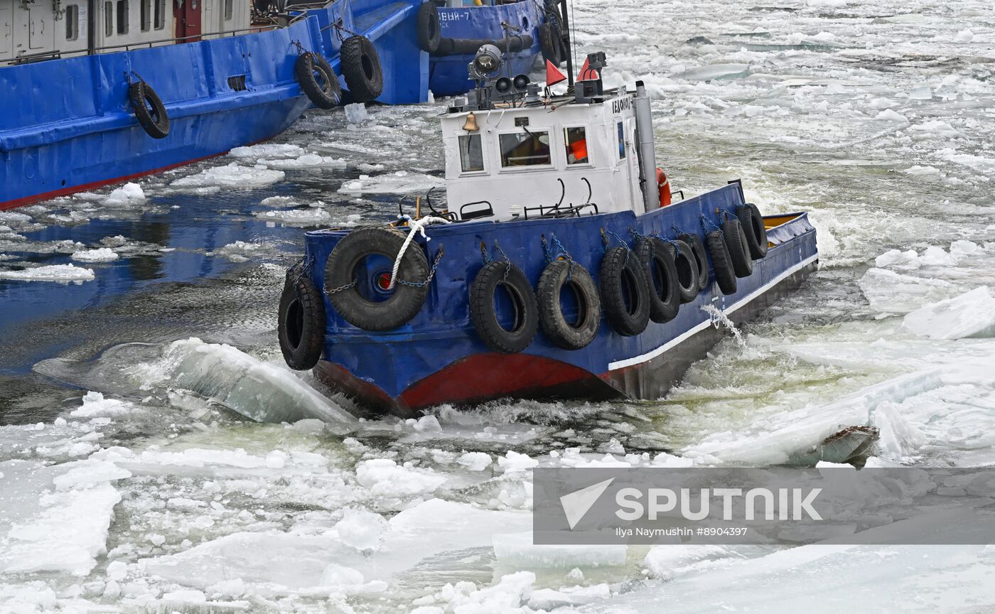 Russia Siberia River Navigation