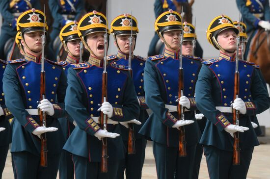 Russia Presidential Regiment Guard Changing Ceremony