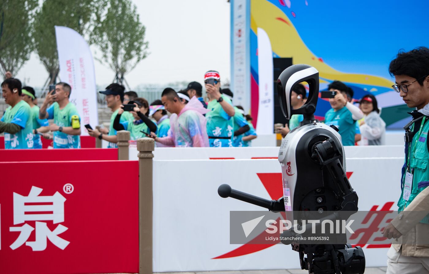 China Humanoid Robot Half Marathon