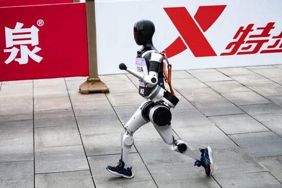 China Humanoid Robot Half Marathon