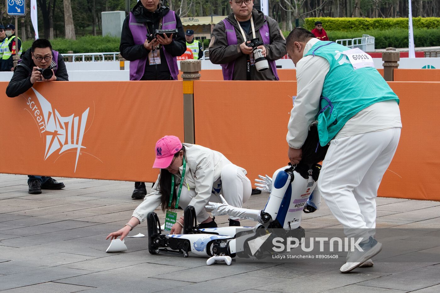 China Humanoid Robot Half Marathon