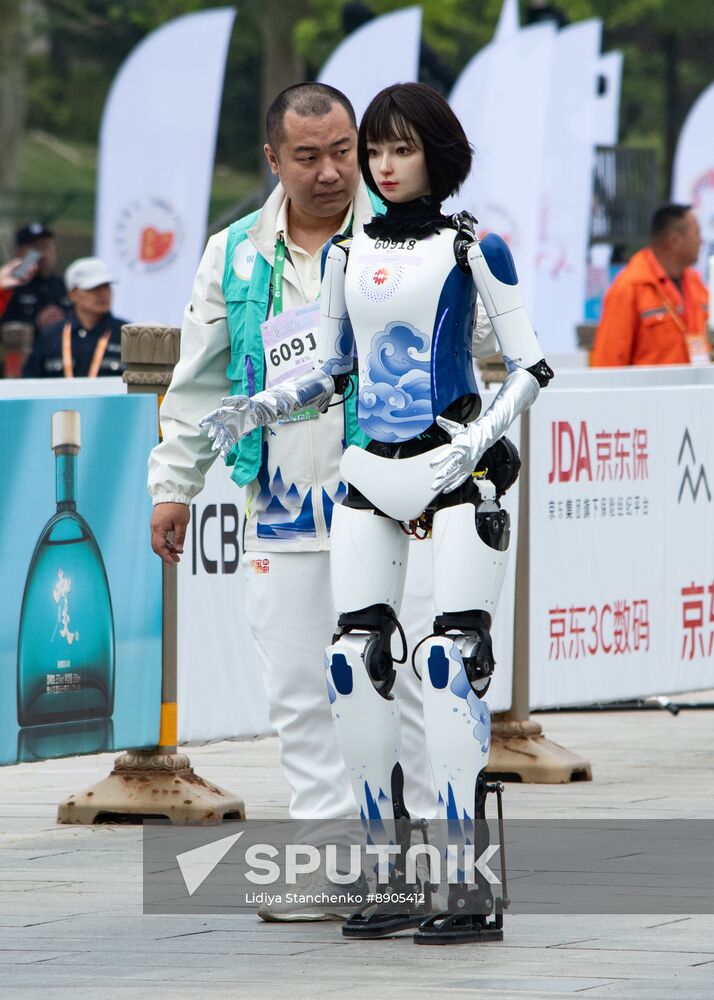China Humanoid Robot Half Marathon