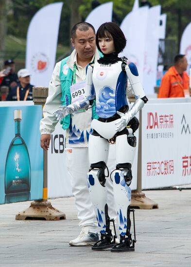 China Humanoid Robot Half Marathon