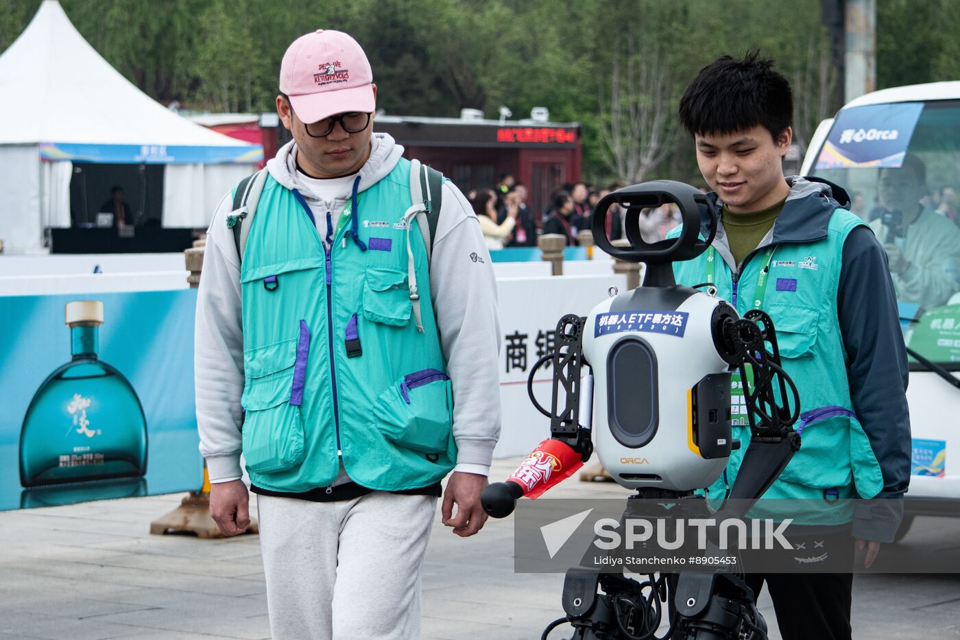 China Humanoid Robot Half Marathon