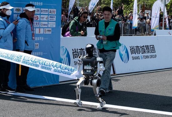 China Humanoid Robot Half Marathon
