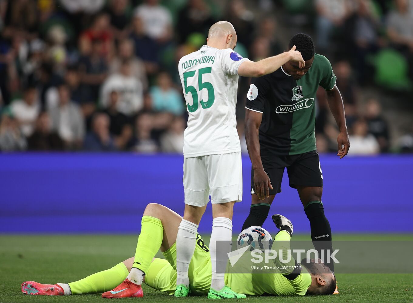 Russia Soccer Premier-League Krasnodar - Akhmat