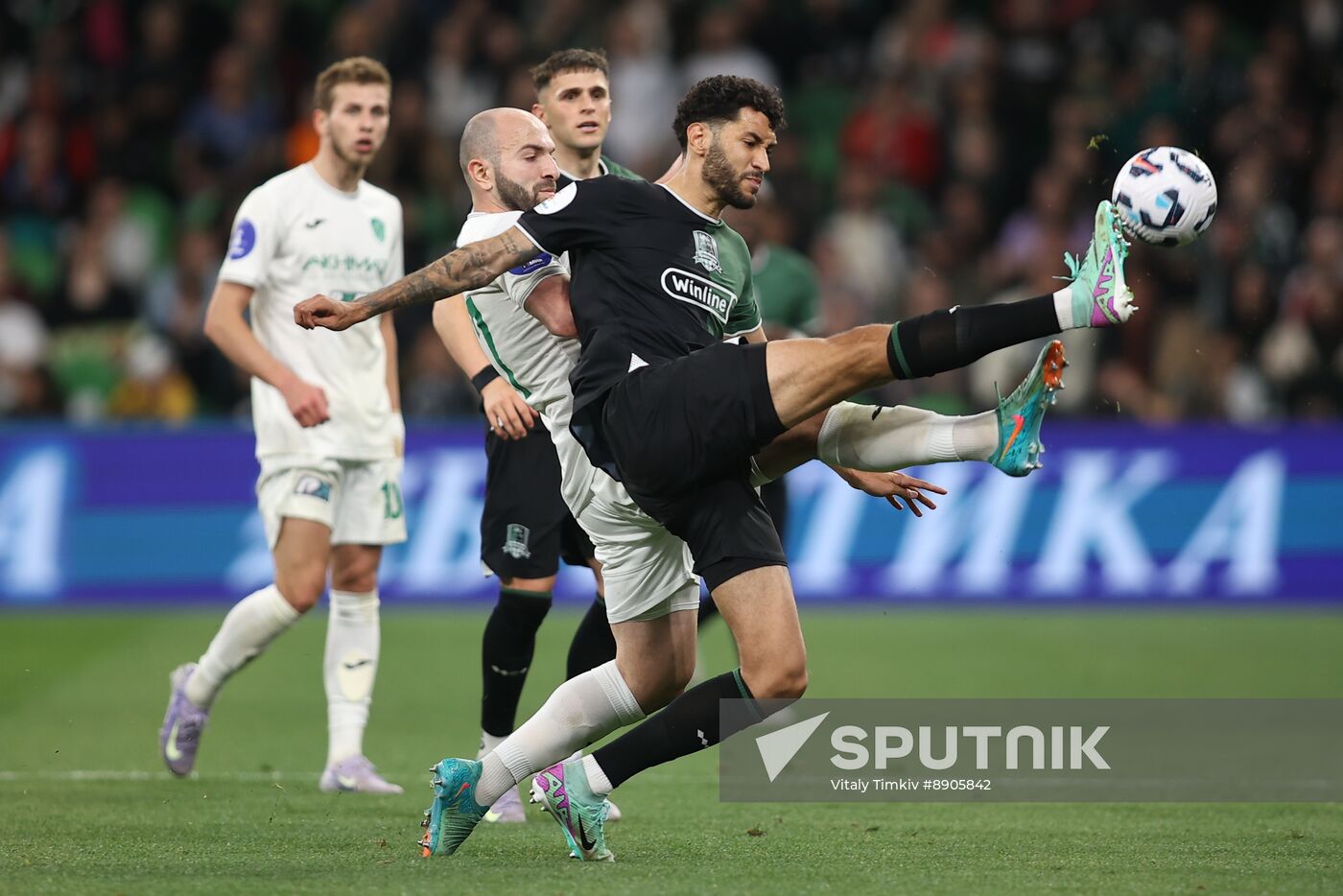Russia Soccer Premier-League Krasnodar - Akhmat