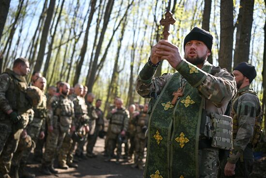 Russia Ukraine Kursk Attack Easter Service