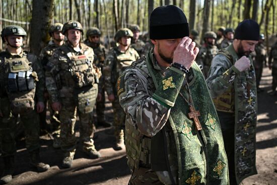 Russia Ukraine Kursk Attack Easter Service