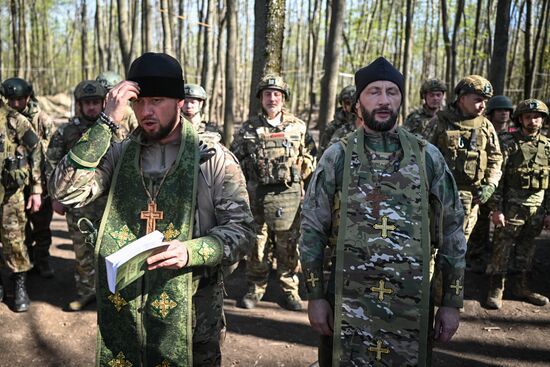 Russia Ukraine Kursk Attack Easter Service