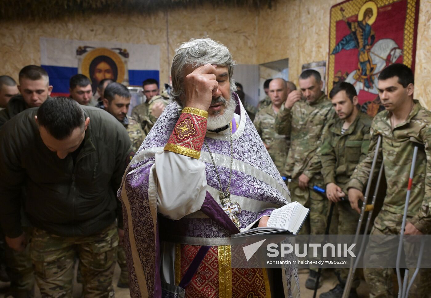 Russia Ukraine Military Operation Easter Service