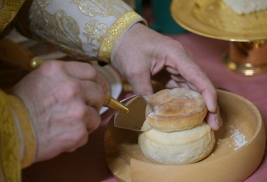 Russia Ukraine Military Operation Easter Service