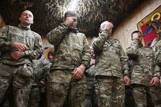 Russia Ukraine Military Operation Easter Service