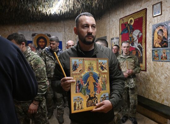 Russia Ukraine Military Operation Easter Service