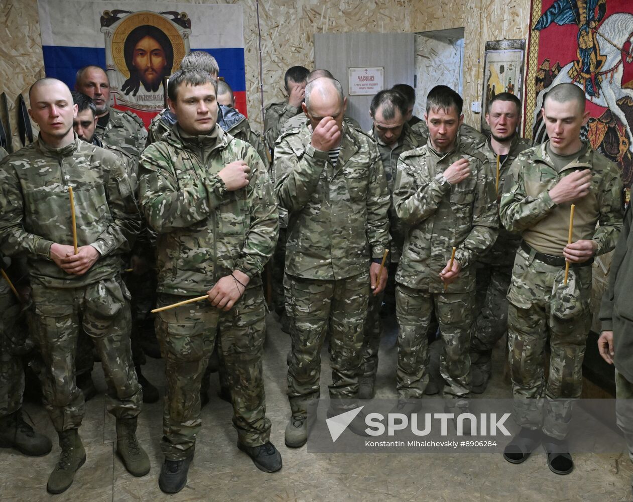 Russia Ukraine Military Operation Easter Service
