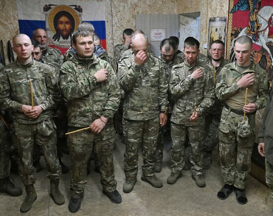 Russia Ukraine Military Operation Easter Service